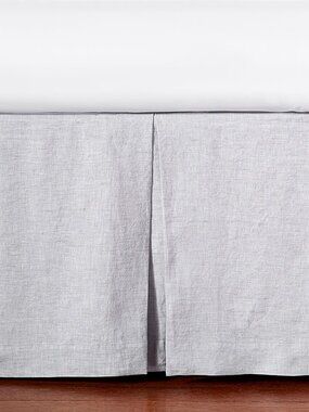 POTTERY BARN KIDS (Crib) Grey Gray European Flax Linen Bed Skirt Unisex